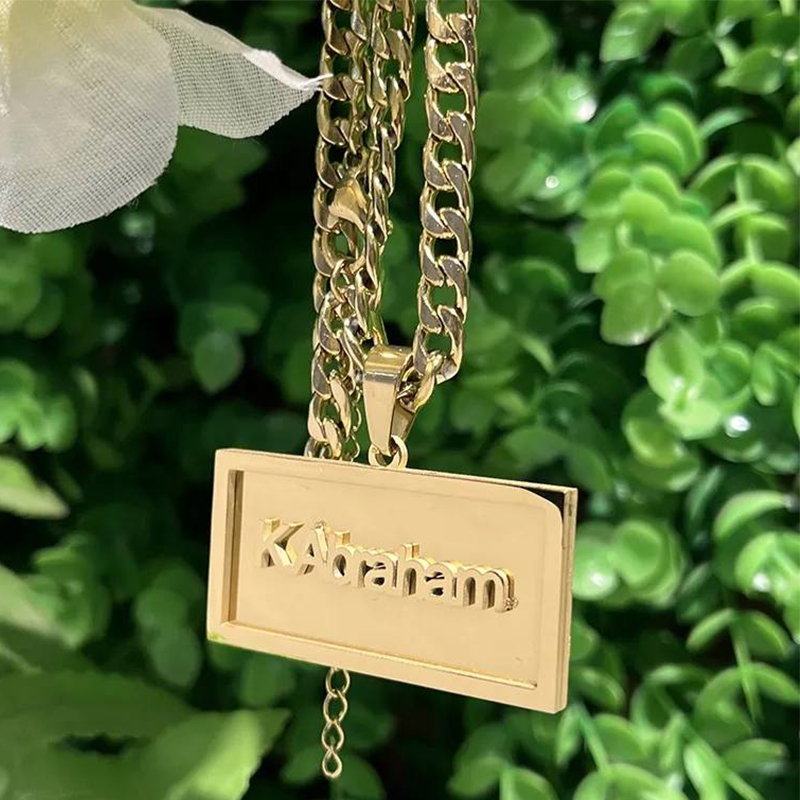 Name Necklace Custom - 남성 여성을위한 사용자 정의 이름 힙합