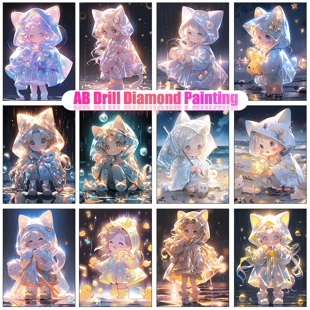 Photo Mosaic Print - 5D DIY AB 다이아몬드 페인팅 애니메이션
