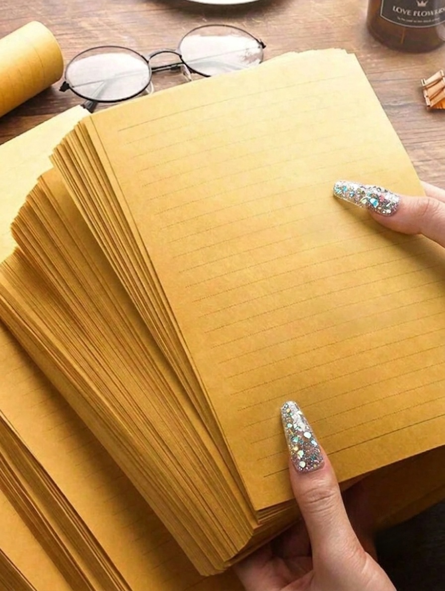 Wax Seal Letter Kit - 100매 소가죽 도트 레터 용지 공예용