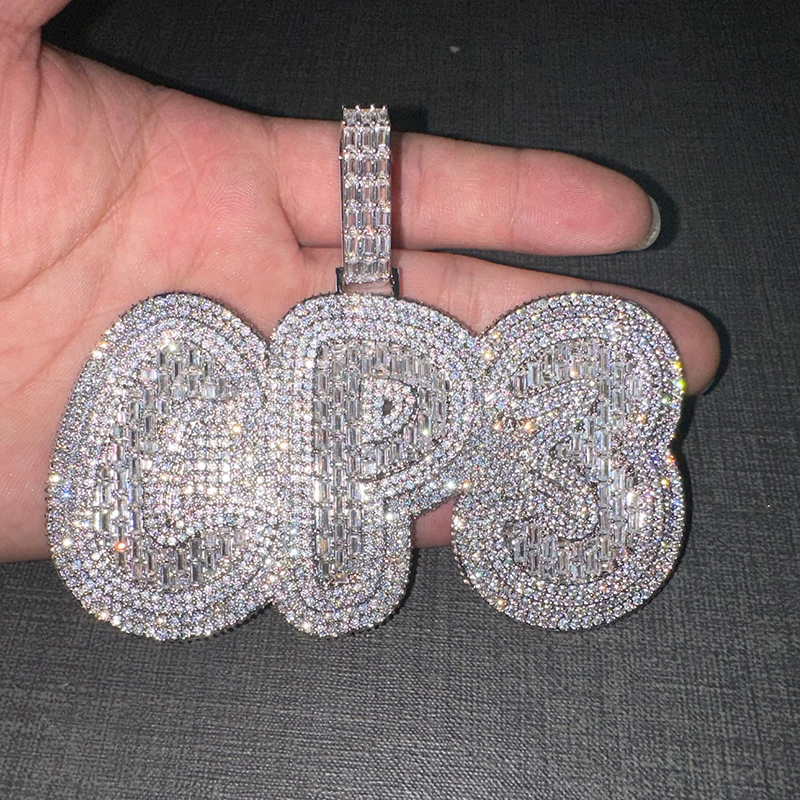 남자를위한 사용자 정의 큰 글자 이름 펜던트 목걸이 힙 - Name Necklace Custom 리뷰 및 가격