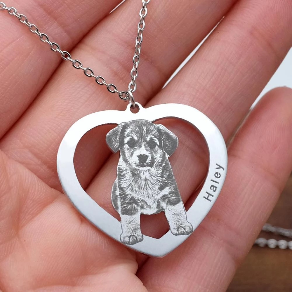 맞춤형 반려동물 사진 목걸이, 반려견 사진으로 제작,  - Pet Portrait Custom 리뷰 및 가격