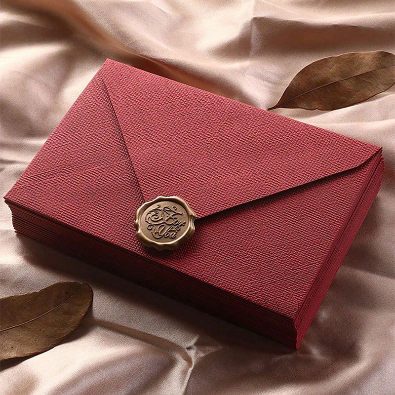 10개입 린넨 질감 봉투 세트(왁스 씰 포함) - 레트 - Wax Seal Letter Kit 리뷰 및 가격