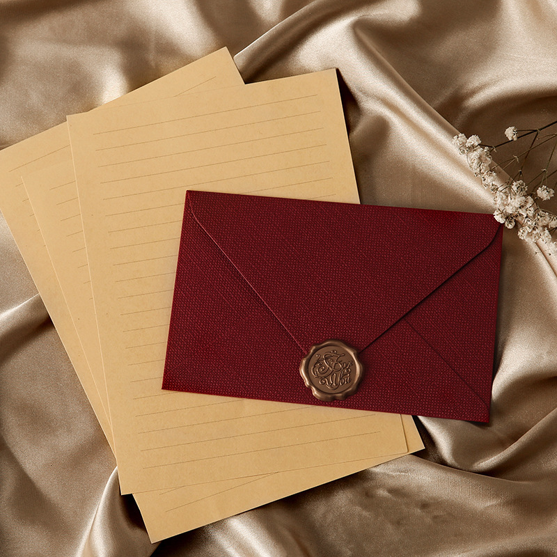 10개입 린넨 질감 봉투 세트(왁스 씰 포함) - 레트 - Wax Seal Letter Kit 리뷰 및 가격