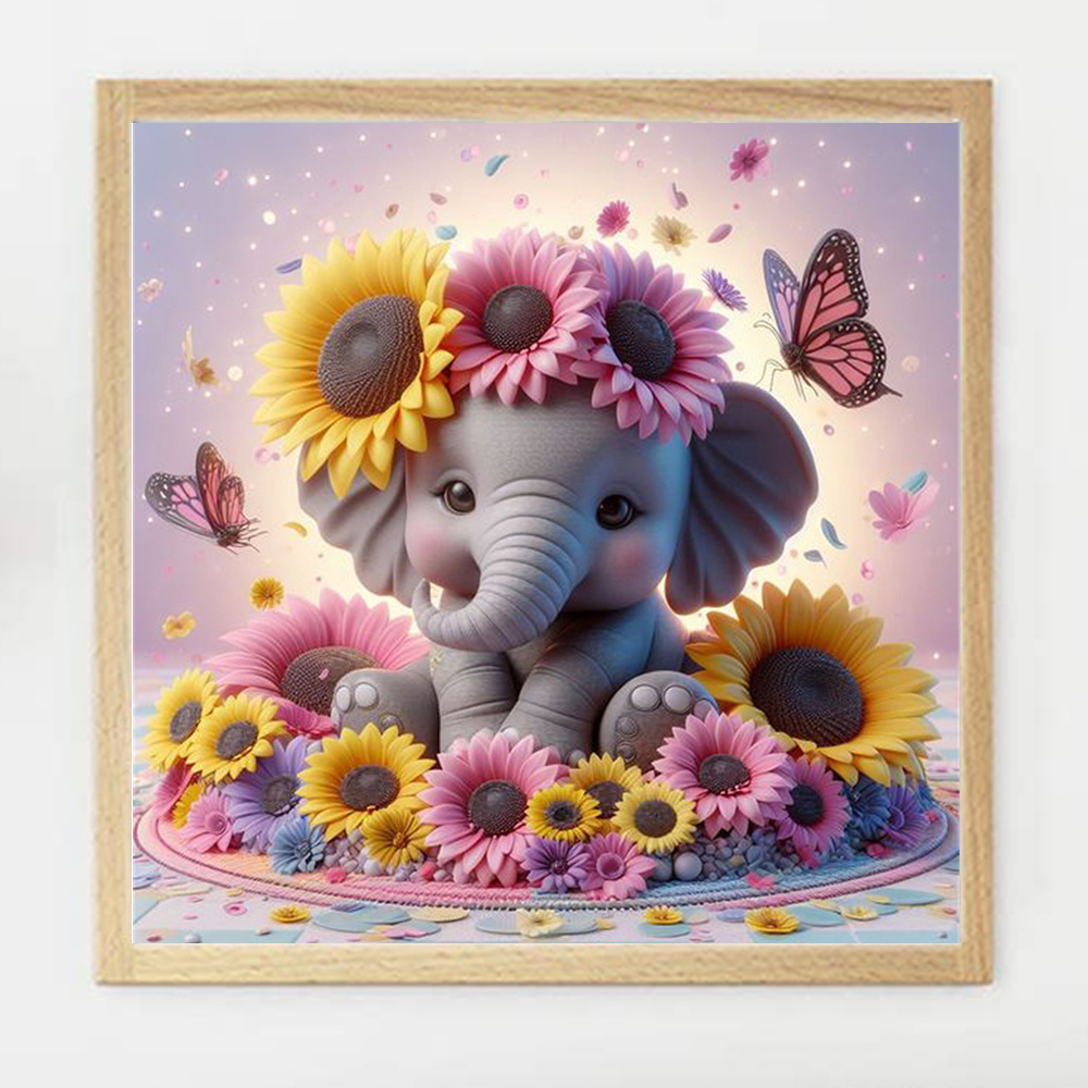 Evershine 코끼리 다이아몬드 그림 동물 크로스  - Photo Mosaic Print 리뷰 및 가격